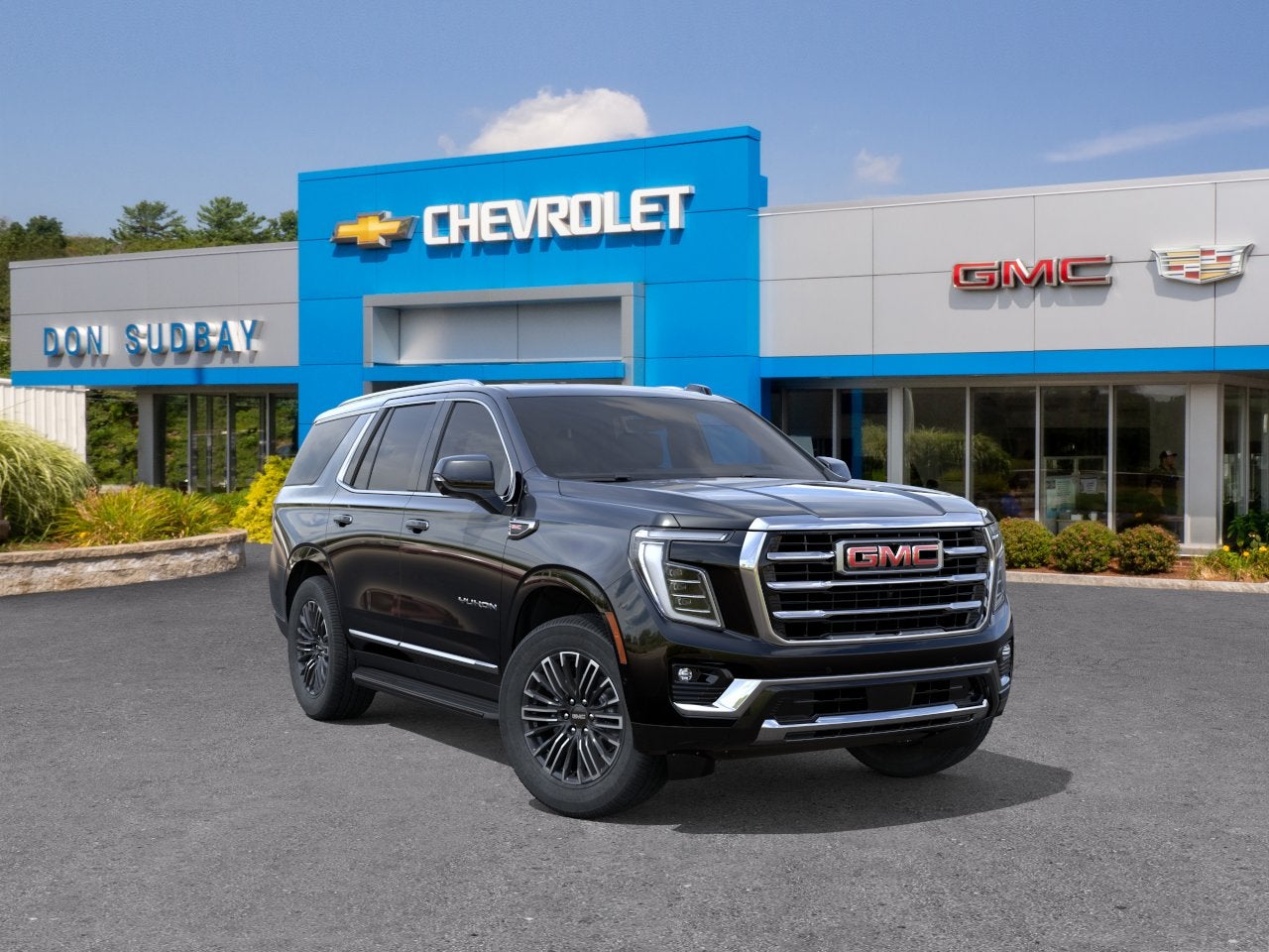 2026 GMC Yukon Elevation in Onyx Black — front three-quarter view