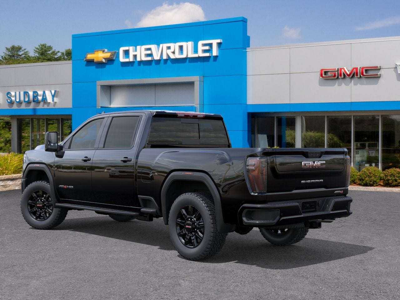 2026 GMC Sierra 2500 HD — rear three-quarter view