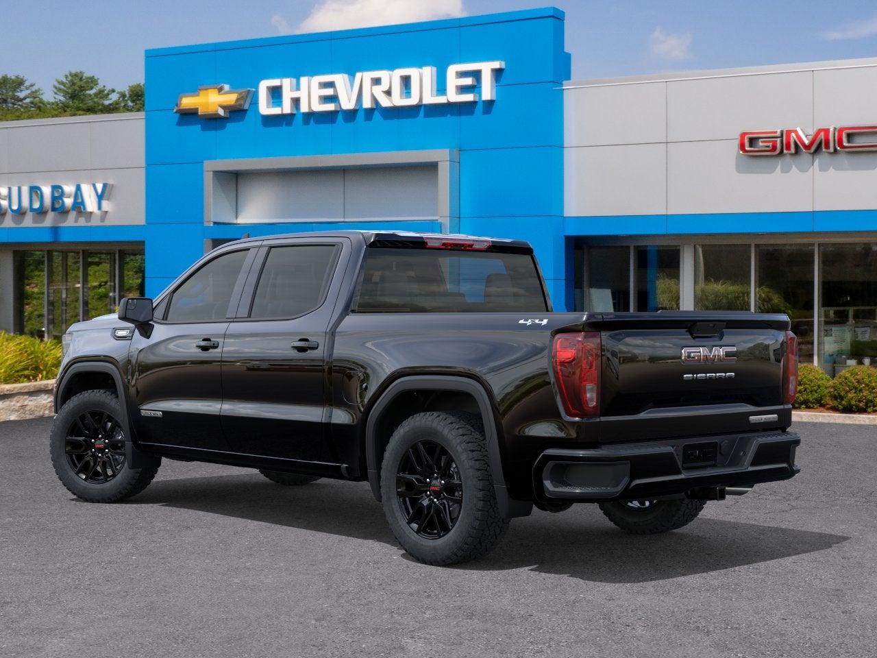2026 GMC Sierra 1500 — rear three-quarter view