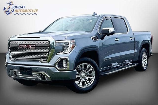 2022 GMC Sierra 1500 Limited Denali in Satin Steel Metallic — front three-quarter view