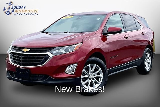 2020 Chevrolet Equinox LT in Cajun Red Tintcoat — front three-quarter view