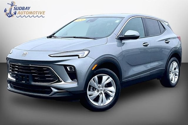 2024 Buick Encore GX Preferred in Moonstone Gray Metallic — front three-quarter view